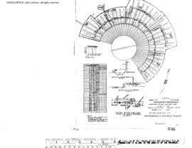 Northern Pacific Engineering Drawing, Roundhouse at Parkwater, Washington, 1952