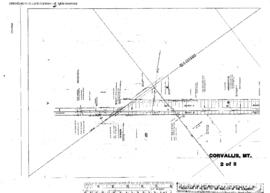 Plat Map of Northern Pacific Facilities at Corvallis, Montana, 1929