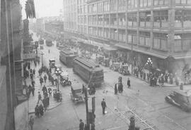 Seattle Municipal Railway cars, Seattle, Washington, circa 1924