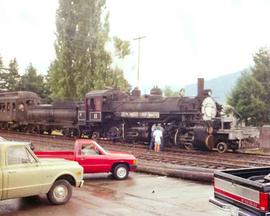 Puget Sound & Snoqualmie Valley Railroad Steam Locomotive Number 11 at North Bend, Washington...