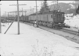 Chicago, Milwaukee, St. Paul & Pacific Railroad Company electric locomotive number E-32 at Ea...