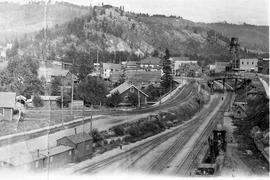 Chicago, Milwaukee, St. Paul & Pacific Railroad Company town at Saint Maries, Idaho, circa 1910.