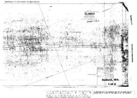 Plat Map of Northern Pacific Facilities at Climax, Washington, undated