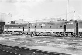 Burlington Northern diesel locomotive 9769 at Livingston, Montana in 1972.