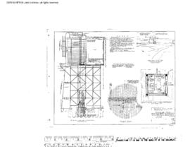 Northern Pacific Engineering Drawing, Water Station at Paradise, Montana, 1944
