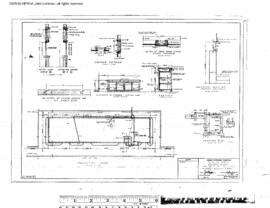 Great Northern Engineering Drawing, Depot at Poplar, Montana, 1953