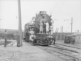 Chicago, Milwaukee, St. Paul & Pacific Railroad Company steam locomotive number 9700 at Tacom...