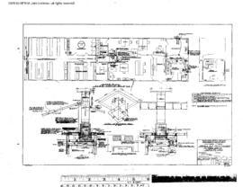 Northern Pacific Engineering Drawing, Yard Office at Yardley, Washington, 1964