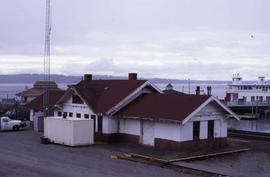 BNSF Railroad depot at Steilacoom, Washington, in 1999.