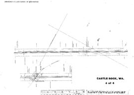 Plat Map of Northern Pacific Facilities at Castle Rock, Washington, 1944