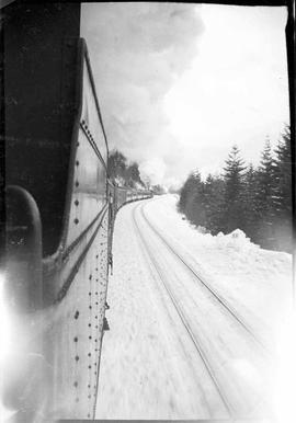 Northern Pacific Alaskan at Upham, Washington, circa 1945.