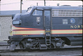 Northern Pacific Diesel Locomotive 7006D at Spokane, Washington, 1968