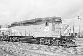 Burlington Northern diesel locomotive 2203 at Tacoma, Washington in 1972.