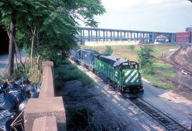 Burlington Northern Diesel Locomotive Number 5095, Missouri Pacific Diesel Locomotive Number 6060...