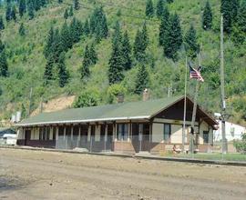 Potlatch Corporation Station at Avery, Idaho in August 1981.