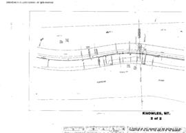 Plat Map of Northern Pacific Facilities at Knowles, Montana, 1947