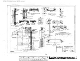 Great Northern Engineering Drawing, Depot at Conrad, Montana, 1948