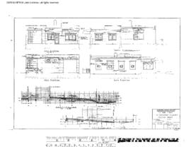 Northern Pacific Engineering Drawing, Northern Pacific Transport Company Depot at Polson, Montana...