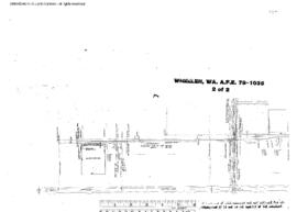 Plat Map of Northern Pacific Facilities at Wheeler, Washington, 1981