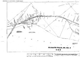 Plat Map of Great Northern Facilities at Klamath Falls, Oregon, 1930