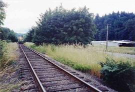 Burlington Northern Railroad mainline at Indian, Washington in 1981.