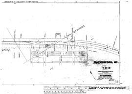 Plat Map of Great Northern Facilities at Raynesford, Montana, 1916