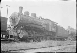 Northern Pacific steam locomotive 2453 at South Tacoma, Washington, circa 1957.