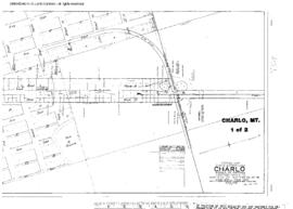 Plat Map of Northern Pacific Facilities at Charlo, Montana, 1924