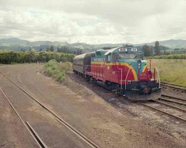 Mount Hood Railroad Diesel Locomotive Number 88 at O'Dell, Oregon in June, 1990.