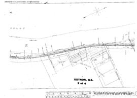 Plat Map of Northern Pacific Facilities at Ketron, Washington, 1914