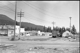 Burlington Northern station at Troy, Montana in 1971.