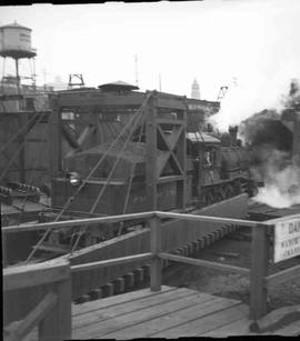 Pacific Coast Railroad steam locomotive number 15 at Seattle, Washington in 1950.