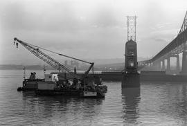 Burlington Northern bridge at New Westminster, British Columbia in 1976.