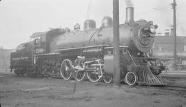 Northern Pacific steam locomotive 2206 at Tacoma, Washington, in 1937.