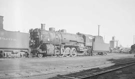 Northern Pacific steam locomotive 1856 at South Tacoma, Washington, in 1937.