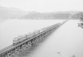 Chicago, Milwaukee, St. Paul & Pacific Railroad Company diesel locomotive number 88 at Benewa...