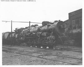 Great Northern Steam Locomotive 2507 at Interbay, Washington in 1947.