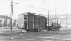 Seattle Municipal Railway Number 446 at the North Seattle carbarn, Seattle, Washington, 1939.