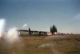 American Rail Tours passenger cars 540 at Edwall, Washington on August 4, 1987.