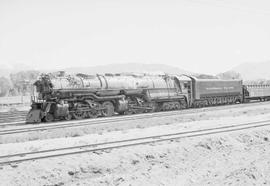 Northern Pacific steam locomotive 5147 at Livingston, Montana, in 1952.