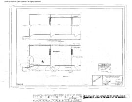 Great Northern Engineering Drawing, Stockyard at Kalispell, Montana, 1967