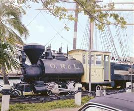 Oahu Railway & Land Company Steam Locomotive Number 6 on Oahu, Hawaii in 1979.