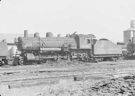 Northern Pacific steam locomotive 2140 at South Tacoma, Washington, in 1944.