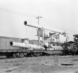 Canadian Pacific Railway flat car 303199 at Auburn, Washington in 1967.