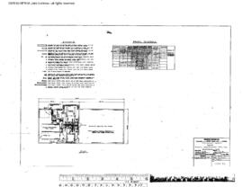 Northern Pacific Engineering Drawing, Depot at Trident, Montana, 1976