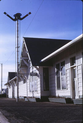 Great Northern Depot at Cut Bank, Montana, 1971