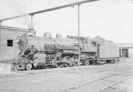 Northern Pacific steam locomotive 1691 at Auburn, Washington, in 1954.