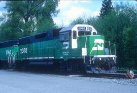 Burlington Northern 2088 at Bellingham, Washington in 1991.