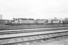 Burlington Northern diesel locomotive 2516 at Seattle, Washington in 1971.