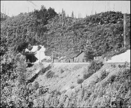 Northern Pacific station at Stampede, Washington, circa 1927.